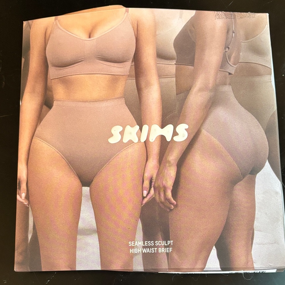 SKIMS Sculpting High Waist Brief in Onyx